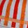 Gözze Handtücher "New York" gestreift 50x100cm in orange-weiss-kaminrot